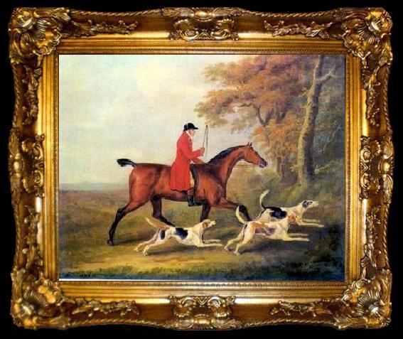 framed  unknow artist Classical hunting fox, Equestrian and Beautiful Horses, 105., ta009-2
